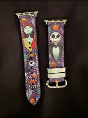 Disney The Nightmare Before Christmas Purple Jack Skellington & Sally Watch Band